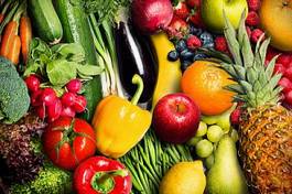 Naklejka rynek zdrowy warzywo zdrowie