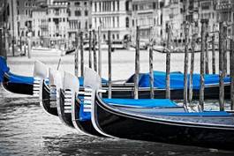 Plakat włochy piękny łódź włoski gondola