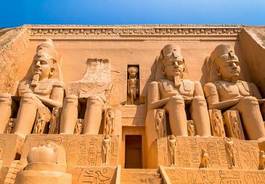 Naklejka architektura egipt antyczny afryka świątynia