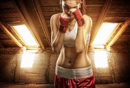 Plakat kick-boxing boks bokser