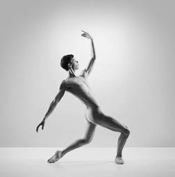 Fotoroleta aerobik baletnica ćwiczenie chłopiec
