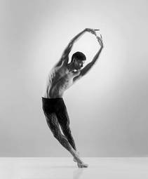 Fototapeta przystojny balet tancerz