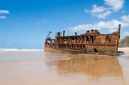 Naklejka australia morze plaża łódź wybrzeże