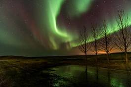 Fotoroleta norwegia kanada noc sztorm