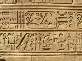 Naklejka krokodyl architektura egipt świątynia