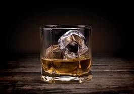 Fotoroleta lód napój ciemny zbliżenie whiski