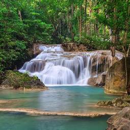 Obraz na płótnie park las wodospad tajlandia