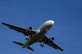 Naklejka geografia transport samolot kontynent airliner