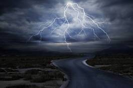 Obraz na płótnie przepiękny sztorm natura droga