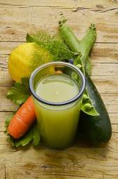 Naklejka warzywo napój fitness zdrowie organiczny
