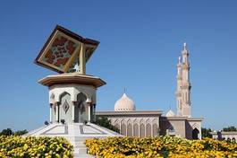 Naklejka kwiat statua meczet architektura zatoka