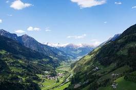 Fototapeta alpy góra dolina włochy zdjęcie lotnicze