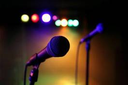 Obraz na płótnie karaoke pop śpiew muzyka mikrofon