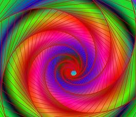 Fototapeta fala gwiazda wzór spirala sztuka