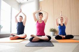 Naklejka zen wellnes joga ćwiczenie