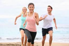 Plakat jogging fitness zabawa sprint zdrowy
