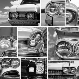 Fotoroleta retro vintage droga samochód