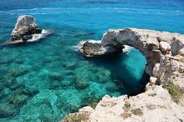 Naklejka łuk wyspa cypr grecki zatoka