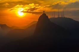 Naklejka ameryka brazylia góra pejzaż