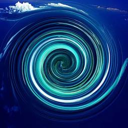 Naklejka spirala abstrakcja natura