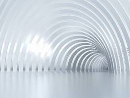 Naklejka biały tunel