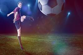 Fotoroleta piłka nożna trawa sportowy sport