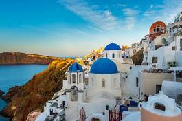 Fotoroleta santorini grecki pejzaż grecja