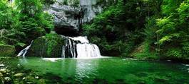 Obraz na płótnie woda francja wodospad zielony topnik