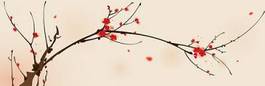 Naklejka natura kwiat chiny japonia drzewa