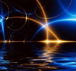 Fotoroleta morze woda abstrakcja fraktal