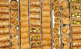 Fototapeta arabski deser arabian orientalne słodycze