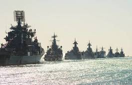 Naklejka rosja statek wojskowy zatoka