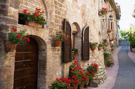 Naklejka sztuka roślina droga korytarz włoski