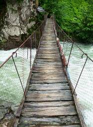 Fotoroleta most ścieżka stary woda kładka