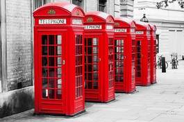 Plakat budka telefoniczna anglia londyn miasto europa