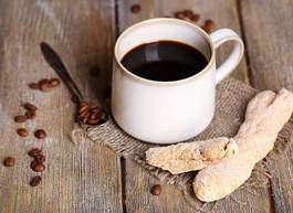 Naklejka kawiarnia jedzenie kompozycja kawa filiżanka