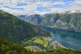 Plakat europa skandynawia norwegia woda