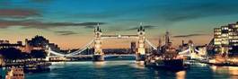 Plakat panorama europa londyn świt architektura