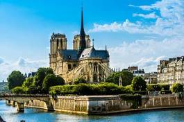 Naklejka katedra architektura antyczny niebo francja