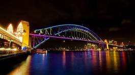 Naklejka noc australia most