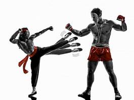 Obraz na płótnie komiks sport sztuki walki mężczyzna