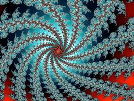 Naklejka piękny sztuka przystojny spirala wzór