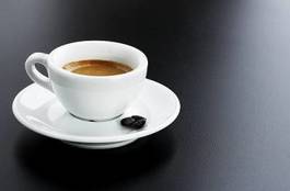 Naklejka czarna kawa kubek napój expresso