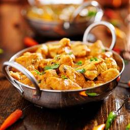Naklejka pieprz jedzenie indyjski kurczak posiłek