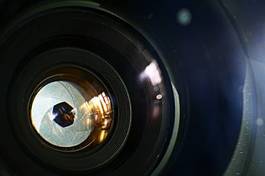Fototapeta spirala perspektywa diafragma aperturą biały