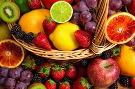 Naklejka zdrowie natura witamina owoc