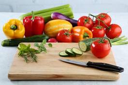 Obraz na płótnie zdrowy warzywo owoc pieprz