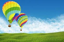 Fotoroleta balon sterowiec niebo wyścig zabawa