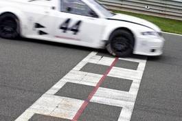 Naklejka samochód wyścig motorsport sport prosty