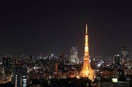 Naklejka nowoczesny japoński metropolia tokio